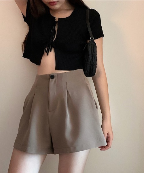 Mimma/Mimaa（ミマ）の「【Mimma/Mimaa】スラックスショートパンツ（スラックス・レディース・ブラック/ブラウン・FREE）」の20枚目の写真