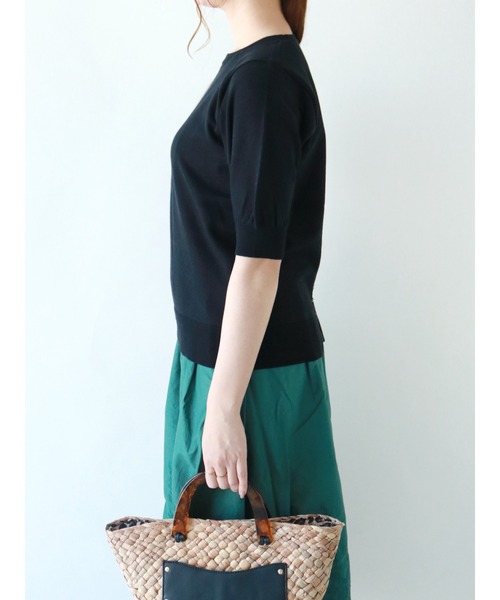 Te chichi（テチチ）の「【UVカット】バックパールニットプルオーバー（ニット/セーター・レディース・グレー/ブラック/オフホワイト・ﾌﾘ-）」の19枚目の写真