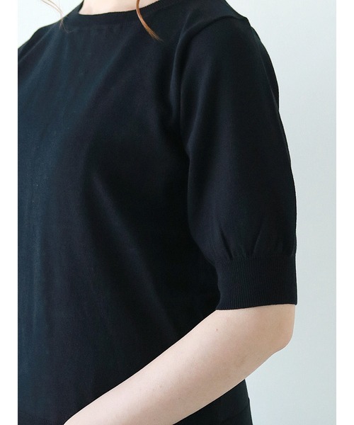 Te chichi（テチチ）の「【UVカット】バックパールニットプルオーバー（ニット/セーター・レディース・グレー/ブラック/オフホワイト・ﾌﾘ-）」の15枚目の写真