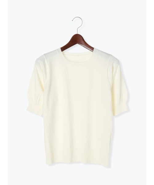 Te chichi（テチチ）の「【UVカット】バックパールニットプルオーバー（ニット/セーター・レディース・グレー/ブラック/オフホワイト・ﾌﾘ-）」の13枚目の写真