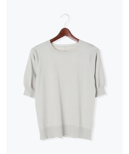 Te chichi（テチチ）の「【UVカット】バックパールニットプルオーバー（ニット/セーター・レディース・グレー/ブラック/オフホワイト・ﾌﾘ-）」の12枚目の写真