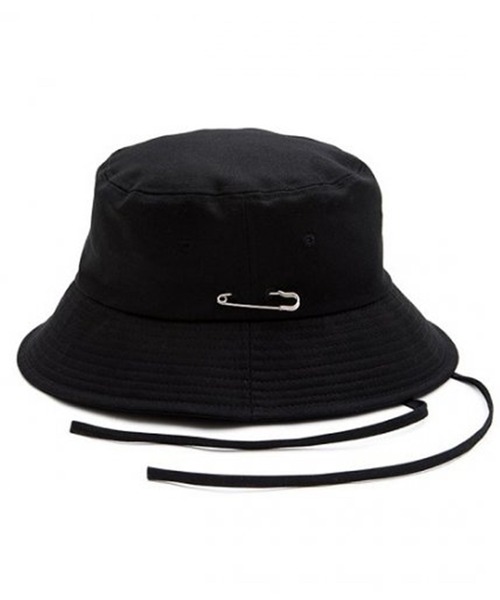 MACK BARRY(マクベリー)の「【MACK BARRY/マクバリー】STRAP BUCKET HAT ストラップバケットハット(ハット・メンズ・ブラック・FREE)」の3枚目の写真