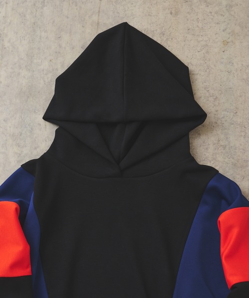 Lui's（ルイス）の「【NBNG×Lui's】 配色切替フーディー（パーカー・メンズ・ブラック・FREE）」の15枚目の写真