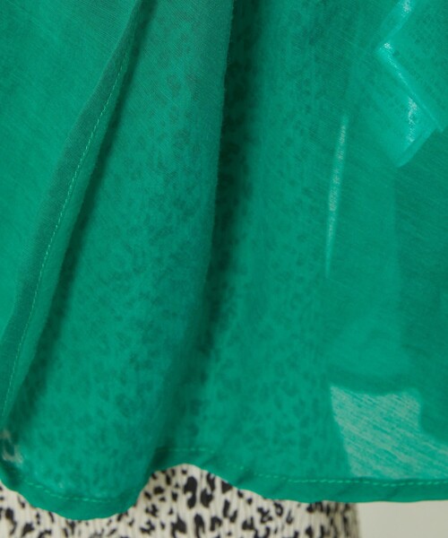 FREAK'S STORE（フリークスストア）の「シアーカシュクールミニワンピース（ワンピース・レディース・ブラック/サックスブルー/グリーン・ﾌﾘ-）」の7枚目の写真