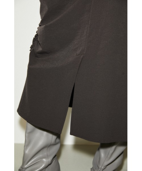 THROW by SLY（スローバイスライ）の「THROW SHIRRING DESIGN L/SK シャーリングデザイン ロングスカート（スカート・レディース・ライトブルー/グレー・1/0）」の18枚目の写真