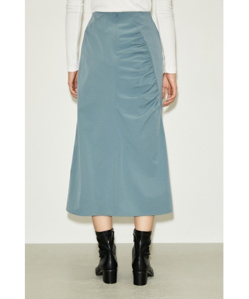 THROW by SLY（スローバイスライ）の「THROW SHIRRING DESIGN L/SK シャーリングデザイン ロングスカート（スカート・レディース・ライトブルー/グレー・1/0）」の13枚目の写真