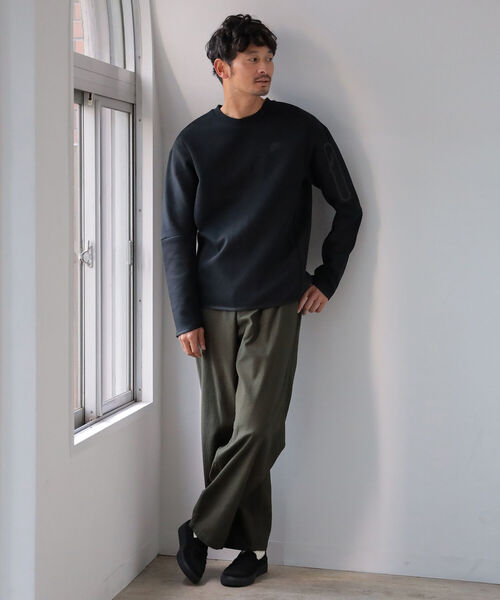 B:MING by BEAMS（ビーミングバイビームス）の「GRAMICCI / BACK SATAIN WIDE PANTS（その他パンツ・メンズ・ネイビー/オリーブ・SMALL/MEDIUM/LARGE）」の4枚目の写真