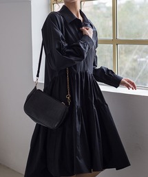 ティアードシャツワンピース