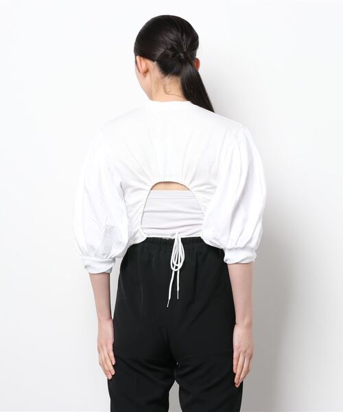 FIG&VIPER(フィグアンドバイパー)の「切替ボリュームSLTOP(Tシャツ/カットソー・レディース・ホワイト/ブラック・FREE)」の3枚目の写真