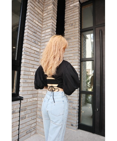 FIG&VIPER(フィグアンドバイパー)の「切替ボリュームSLTOP(Tシャツ/カットソー・レディース・ホワイト/ブラック・FREE)」の7枚目の写真