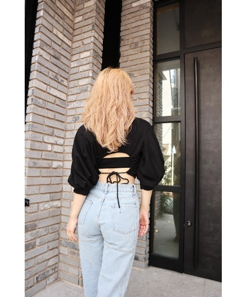 FIG&VIPER(フィグアンドバイパー)の「切替ボリュームSLTOP(Tシャツ/カットソー・レディース・ホワイト/ブラック・FREE)」の8枚目の写真