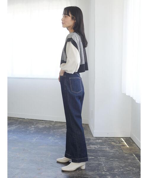 Green　Parks（グリーンパークス）の「ジャガード柄ニットベスト＊（ベスト・レディース・ブラック/ベージュ・FREE）」の17枚目の写真