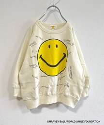 MARKEY'S | 【HARVEY BALL】SMILY FACE ラグランスウェット（80～150cm）(スウェット)