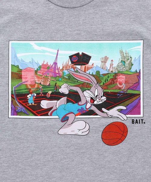 BAIT（ベイト）の「【2108_SPJ】SPACEJAM2 JBUGS DRIBBLE TEE 216-SPJ-TEE-001（Tシャツ/カットソー・メンズ・グレー・LARGE/X-LARGE/XX-LARGE/MEDIUM）」の2枚目の写真