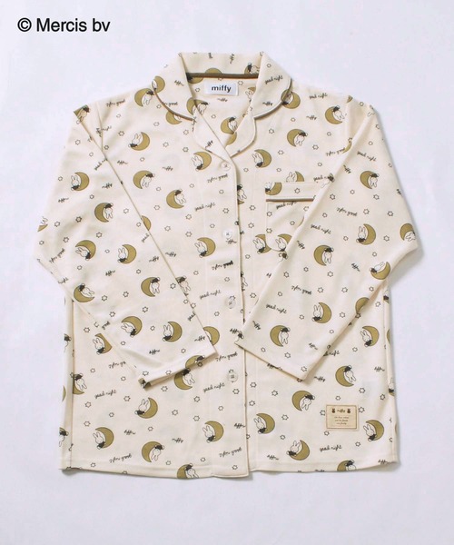 Miffy（ ミッフィー）の「【Miffy】お月さまミッフィー 上下セットルームウェア（ルームウェア/パジャマ・レディース・ネイビー/オフホワイト/チャコールグレー・M/L）」の4枚目の写真