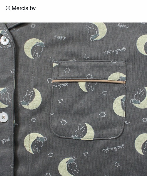 Miffy（ ミッフィー）の「【Miffy】お月さまミッフィー 上下セットルームウェア（ルームウェア/パジャマ・レディース・ネイビー/オフホワイト/チャコールグレー・M/L）」の10枚目の写真