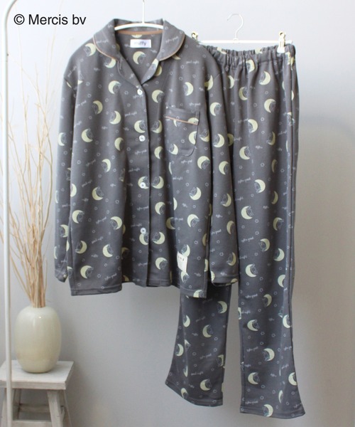 Miffy（ ミッフィー）の「【Miffy】お月さまミッフィー 上下セットルームウェア（ルームウェア/パジャマ・レディース・ネイビー/オフホワイト/チャコールグレー・M/L）」の15枚目の写真