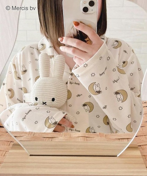 Miffy（ ミッフィー）の「【Miffy】お月さまミッフィー 上下セットルームウェア（ルームウェア/パジャマ・レディース・ネイビー/オフホワイト/チャコールグレー・M/L）」の21枚目の写真