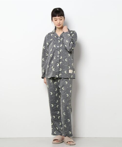 Miffy（ ミッフィー）の「【Miffy】お月さまミッフィー 上下セットルームウェア（ルームウェア/パジャマ・レディース・ネイビー/オフホワイト/チャコールグレー・M/L）」の17枚目の写真
