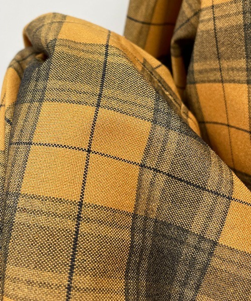 PICCIN（ピッチン）の「スキッパーフレアチェックワンピース（ワンピース・レディース・ブルーグレー/マスタード・M）」の20枚目の写真