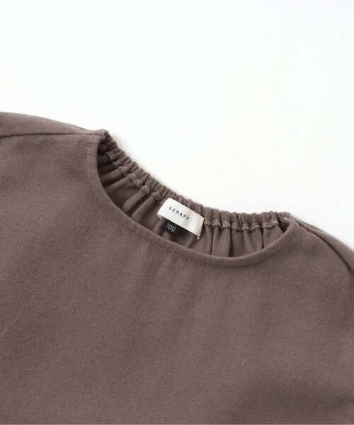 Seraph(セラフ)の「レイヤードベスト付きワンピース(ワンピース・キッズ・ブラウン/キナリ/ピンク・110/90/130/80/120/140/95/100)」の8枚目の写真