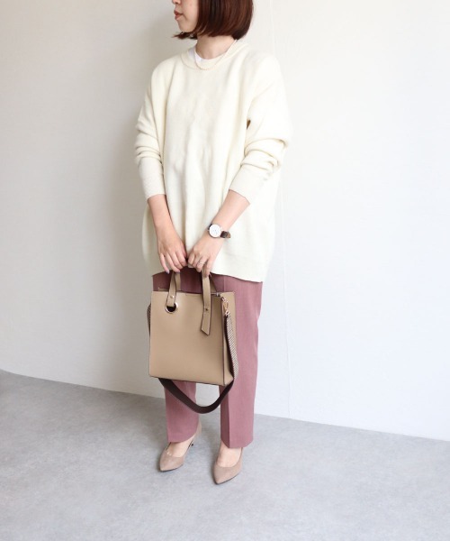 T・S・L（ティーエスエル）の「スクエア2WAYバッグ（トートバッグ・レディース・ブラック/ベージュ/ブラウン/カーキ・FREE）」の14枚目の写真