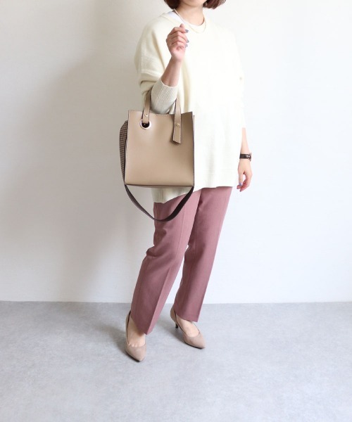 T・S・L（ティーエスエル）の「スクエア2WAYバッグ（トートバッグ・レディース・ブラック/ベージュ/ブラウン/カーキ・FREE）」の20枚目の写真