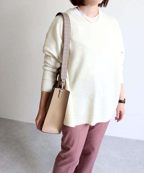 T・S・L（ティーエスエル）の「スクエア2WAYバッグ（トートバッグ・レディース・ブラック/ベージュ/ブラウン/カーキ・FREE）」の12枚目の写真