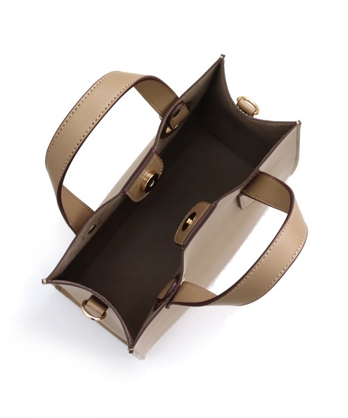 T・S・L（ティーエスエル）の「スクエア2WAYバッグ（トートバッグ・レディース・ブラック/ベージュ/ブラウン/カーキ・FREE）」の13枚目の写真