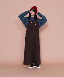 【LEE/リー】オーバーオールスカート LL6128-300 / LL6128-168/ LL6128-175/ LL6128-136/ LL6128-124 マキシ丈デニムスカート