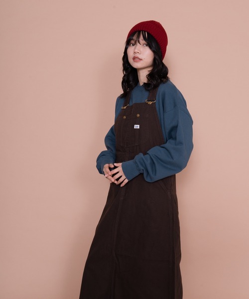 Lee（リー）の「【LEE／リー】オーバーオールスカート LL6128-300 / LL6128-168/ LL6128-175/ LL6128-136/ LL6128-124　マキシ丈デニムスカート（サロペット/オーバーオール・レディース・ワンウォッシュ/ブラウン/アイボリー/オレンジ系その他/ブラック・SMALL/MEDIUM）」の22枚目の写真