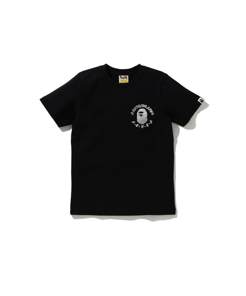 A BATHING APE(アベイシングエイプ)の「HOLOGRAM ASNKA LETTERED TEE L(Tシャツ/カットソー・レディース・ピンク/ブラック・X-SMALL/SMALL/XX-SMALL)」の2枚目の写真