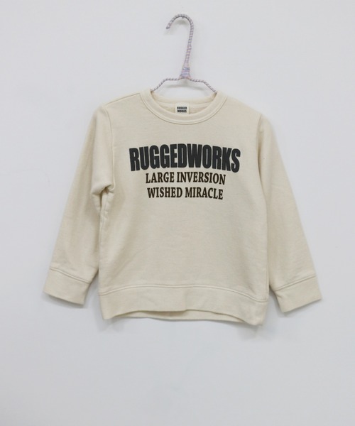 RUGGEDWORKS（ラゲッドワークス）の「《made in Japan》　プリント裏起毛トレーナー（スウェット・キッズ・キナリ/ライトブルー・120/130/150/110/100/90/140）」の9枚目の写真