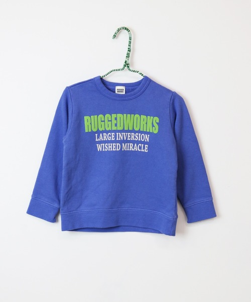 RUGGEDWORKS（ラゲッドワークス）の「《made in Japan》　プリント裏起毛トレーナー（スウェット・キッズ・キナリ/ライトブルー・120/130/150/110/100/90/140）」の10枚目の写真