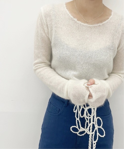 EDIT. FOR LULU（エディットフォールル）の「モヘヤ シルク シアー