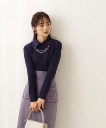 PROPORTION BODY DRESSING | ２Ｗａｙ襟付パールアゼニット / 1211270105(ニット/セーター)