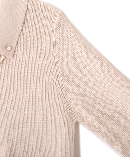 PROPORTION BODY DRESSING(プロポーションボディドレッシング)の「2Way襟付パールアゼニット / 1211270105(ニット/セーター・レディース・ブルー/オフホワイト/パープル・MEDIUM/SMALL)」の20枚目の写真