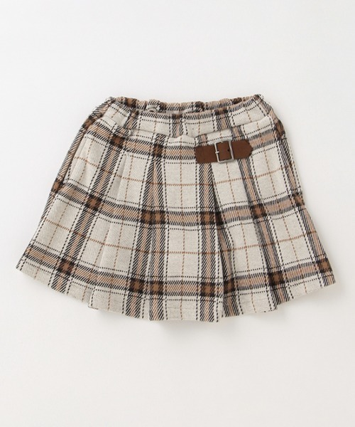 petit main（プティマイン）の「カットプリーツスカパン（スカート・キッズ・ブラック/アイボリー/ピンク/グレー/ターコイズブルー・100cm/120cm/90cm/130cm/80ｃｍ/110cm）」の21枚目の写真