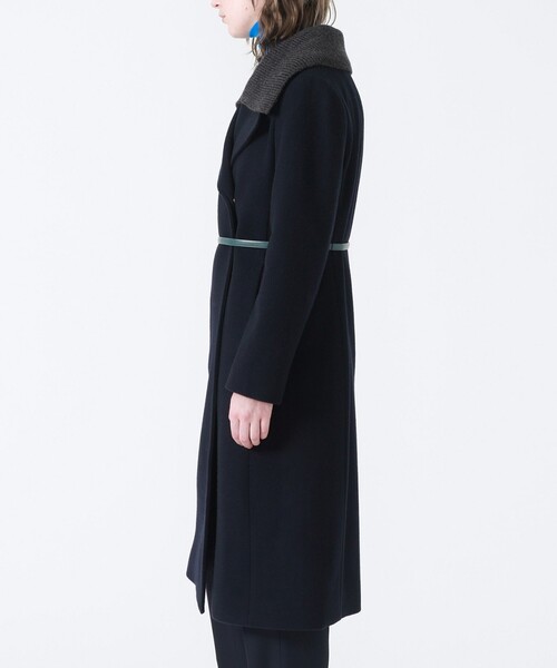 LOVELESS（ラブレス）の「スタンドカラーウールコート（チェスターコート・レディース・ネイビー・36/34）」の6枚目の写真