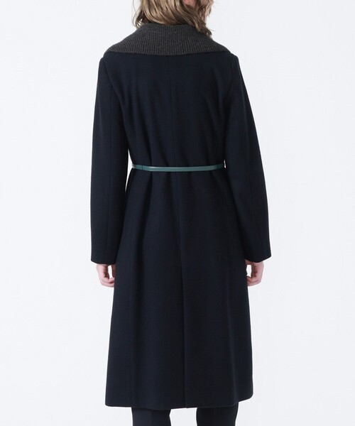 LOVELESS（ラブレス）の「スタンドカラーウールコート（チェスターコート・レディース・ネイビー・36/34）」の7枚目の写真