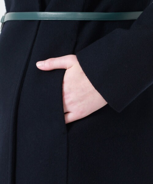LOVELESS（ラブレス）の「スタンドカラーウールコート（チェスターコート・レディース・ネイビー・36/34）」の12枚目の写真