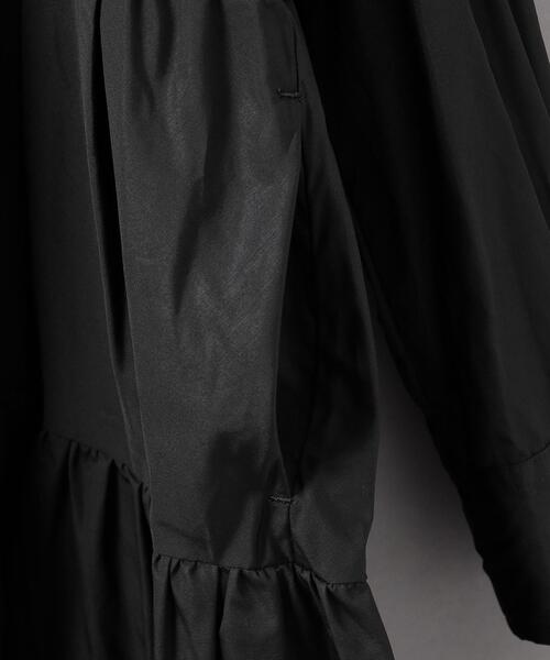 TOUJOURS(トゥジュー)の「<TOUJOURS(トゥジュー)>ティアード シャツワンピース ■■■(シャツワンピース・レディース・ホワイト/ブラック・1)」の7枚目の写真