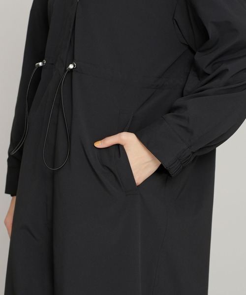 NANO universe（ナノユニバース）の「ZIPフードコート（モッズコート・レディース・ブラック/キャメル/ライトベージュ・FREE）」の16枚目の写真