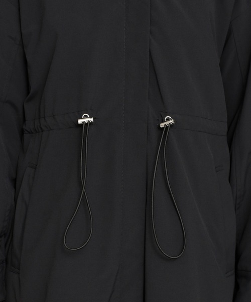 NANO universe（ナノユニバース）の「ZIPフードコート（モッズコート・レディース・ブラック/キャメル/ライトベージュ・FREE）」の19枚目の写真