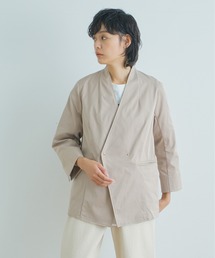 「KHA:KI / カーキ」ノーカラーブレザー"COLLAKLESS 2B BLAZER"