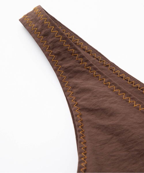 SEA（シー）の「タフタ ショートオールインワン（サロペット/オーバーオール・レディース・ブラック/ブラウン・ONE SIZE）」の8枚目の写真