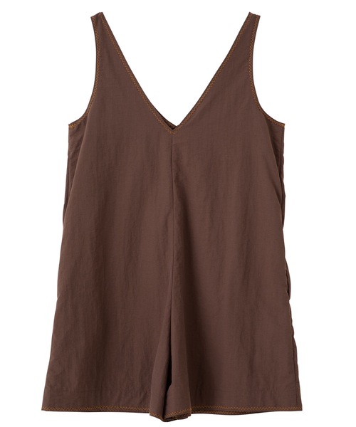 SEA（シー）の「タフタ ショートオールインワン（サロペット/オーバーオール・レディース・ブラック/ブラウン・ONE SIZE）」の12枚目の写真