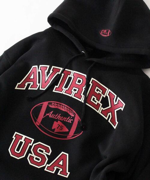 AVIREX（アヴィレックス）の「【WEB&DEPOT限定】カレッジ スウェット パーカー / COLLEGE SWEAT PARKA / アヴィレックス / AVIREX（パーカー・メンズ・ホワイト/ブラック/ネイビー・MEDIUM/LARGE/X-LARGE/XX-LARGE）」の6枚目の写真