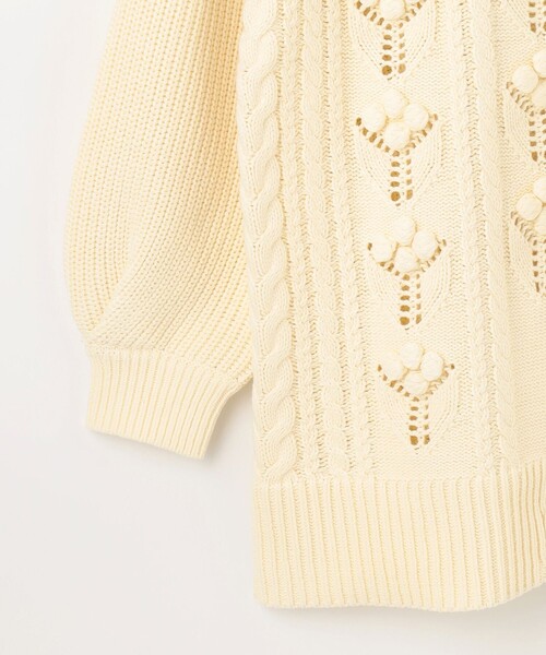 GRACE CONTINENTAL(グレースコンチネンタル)の「レースアップニットトップ(ニット/セーター・レディース・ホワイト/ネイビー・36)」の18枚目の写真