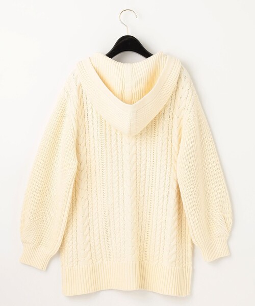 GRACE CONTINENTAL(グレースコンチネンタル)の「レースアップニットトップ(ニット/セーター・レディース・ホワイト/ネイビー・36)」の20枚目の写真